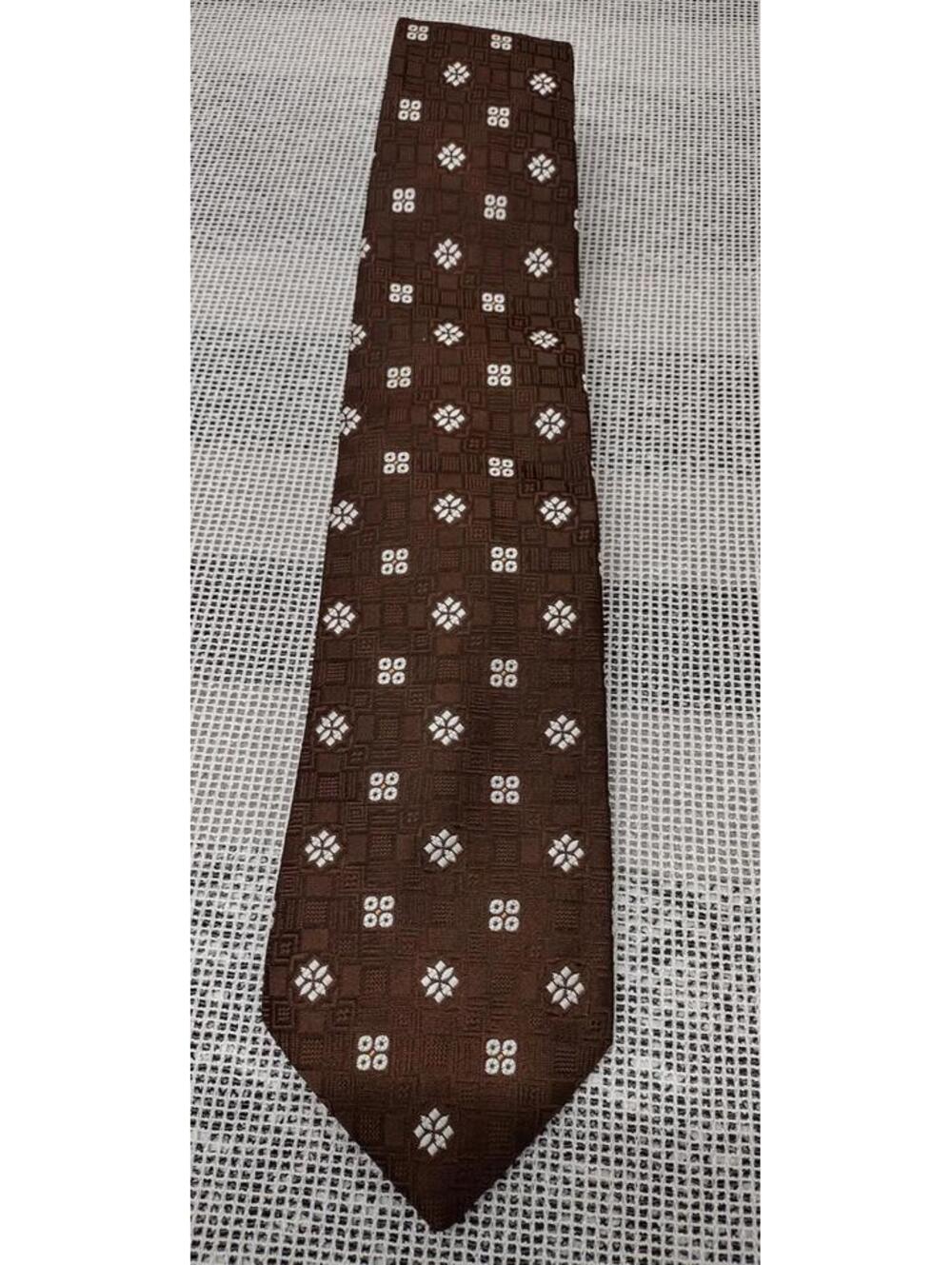 Vintage 60s Webley Brown Wide Tie Fine Polyester AQUALAN for olive or black suit